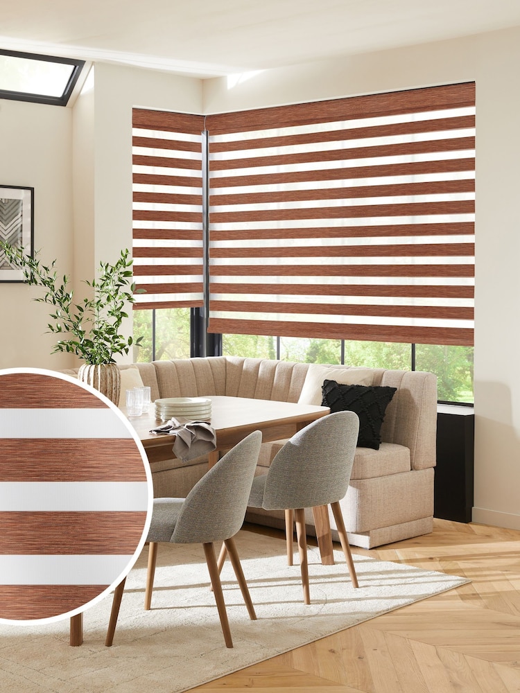 Brown Hardil Made to Measure Day and Night Blind - Image 1 of 8