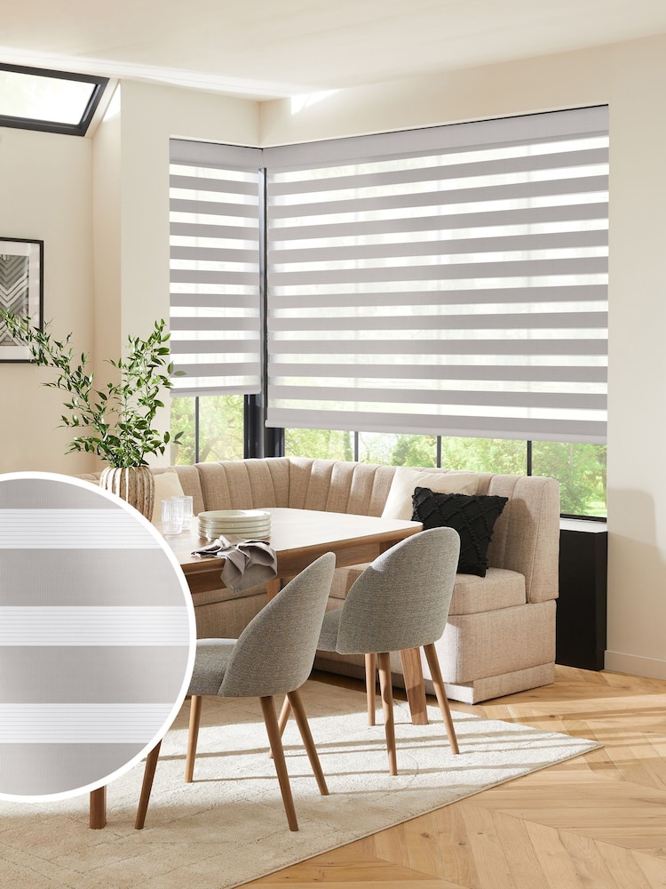 Grey Levina Made to Measure Day and Night Blind - Image 1 of 8