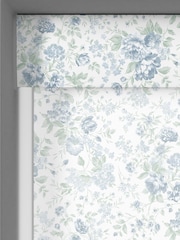 Shabby Chic by Rachel Ashwell® Blue Romantic Rose Sheer Made to Measure Roller Blind - Image 3 of 6