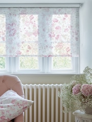 Shabby Chic by Rachel Ashwell® Pink Romantic Rose Sheer Made to Measure Roller Blind - Image 2 of 4