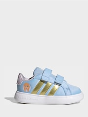 adidas Blue Disney Frozen Grand Court 3.0 Infant Trainers - Image 1 of 9