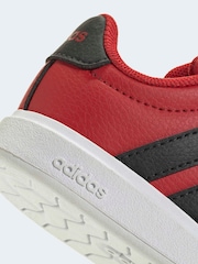 adidas Red Street Talk Elastic Lace Infant Trainers - Image 9 of 9
