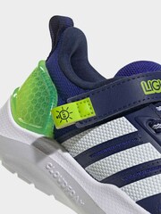 adidas Blue Lightorama Infant Trainers - Image 8 of 9