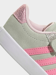 adidas Green VL Court 3.0 Hook and Loop Kids Trainers - Image 9 of 9