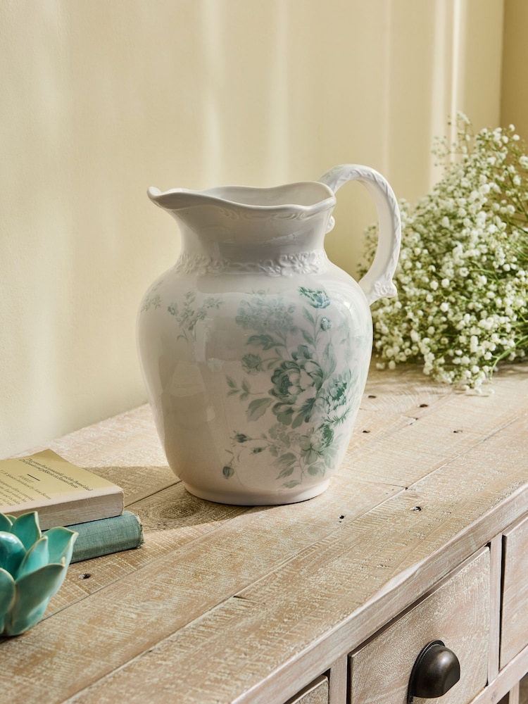 Shabby Chic by Rachel Ashwell® Green Jug Vase - Image 2 of 5