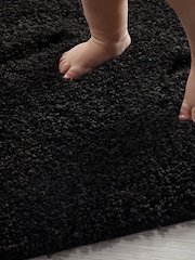 My Rug Black Shaggy Bathmat - Image 2 of 3