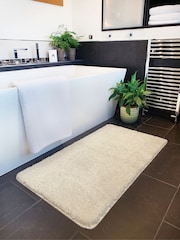 My Rug Ivory Shaggy Bathmat - Image 1 of 3