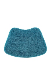 My Rug Teal Shaggy Curved Bath Mat - Image 3 of 3