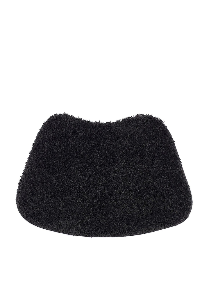 My Rug Black Shaggy Curved Bath Mat - Image 3 of 3