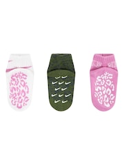 Nike Pink Infant Gripper Animal Print Socks 3 Pack - Image 5 of 5