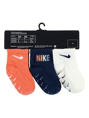 Nike Blue Infant Gripper Socks 3 Pack - Image 4 of 5