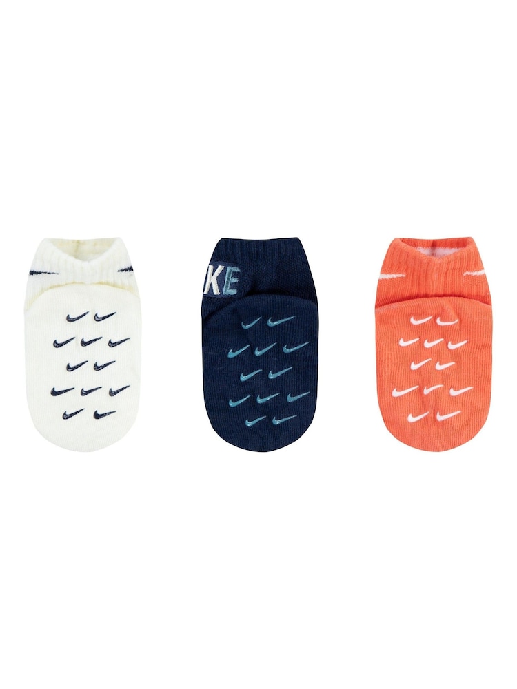 Nike Blue Infant Gripper Socks 3 Pack - Image 5 of 5