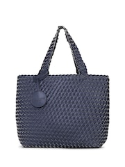 Houndstooth Woven Reversible Shopper Tote Bag - Image 2 of 2