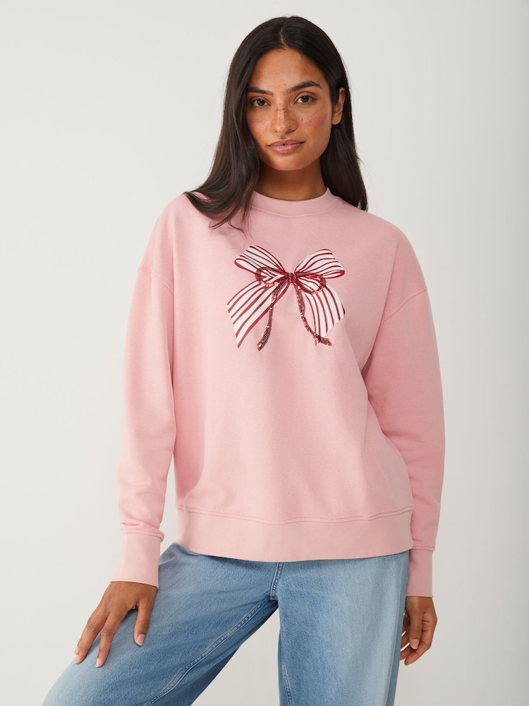 Society 8 Pink Matching Family Betty Sweat Top - Image 1 of 4 Society 8 Pink Matching Family Betty Sweat Top - Image 1 of 4