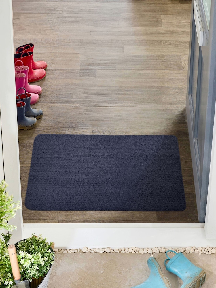 My Mat French Navy Soft Washable Doormat - Image 1 of 2