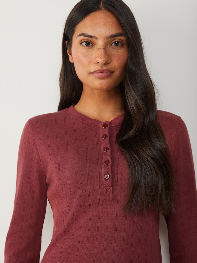Society 8 Red Pointelle Pyjamas set - Image 4 of 4 Society 8 Red Pointelle Pyjamas set - Image 4 of 4