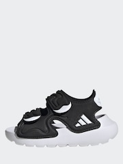 adidas Black AltaSwim 3 Infant Sandals - Image 2 of 9