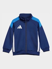 adidas Blue Tiro Essentials Infant Tracksuit Set - Image 2 of 7