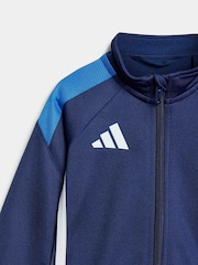 adidas Blue Tiro Essentials Infant Tracksuit Set - Image 5 of 7