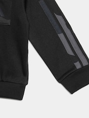 adidas Black Ground Essentials Camo Fleece Infant Kids Sweatshirt & Joggers Set - Image 5 of 8