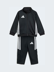 adidas Black Tiro Essentials Infant Tracksuit Set - Image 1 of 7