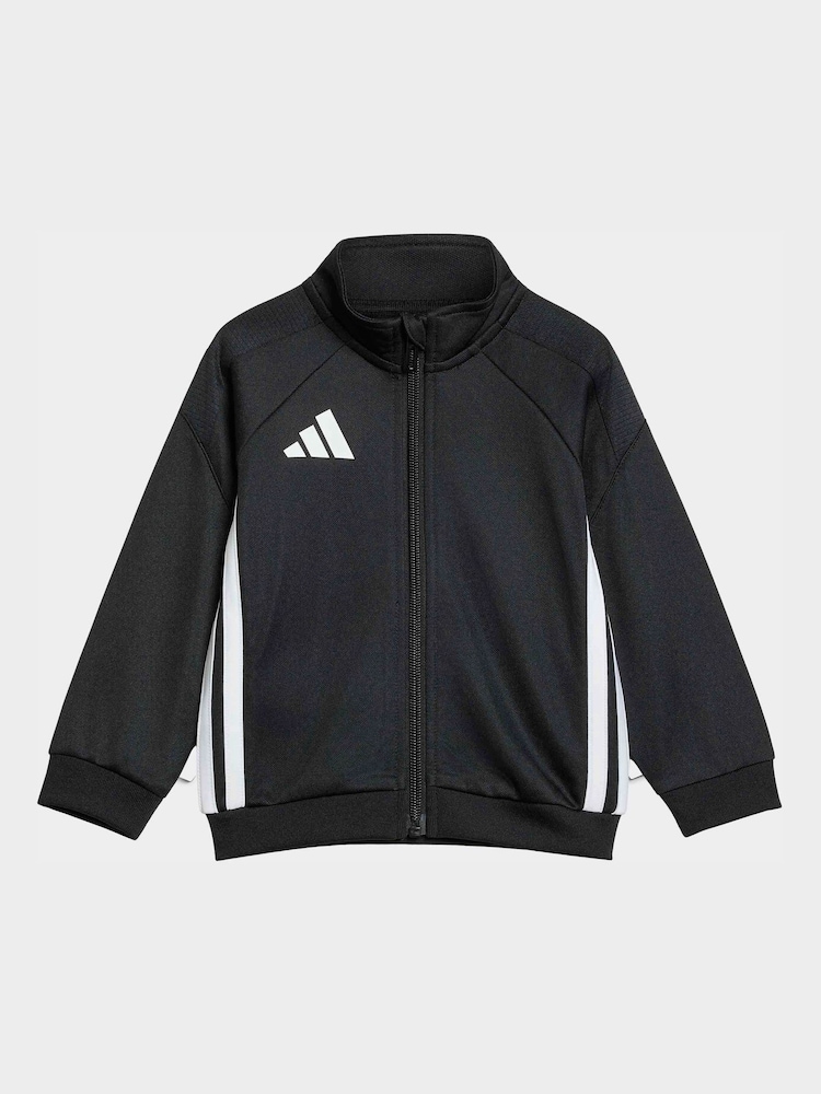 adidas Black Tiro Essentials Infant Tracksuit Set - Image 2 of 7