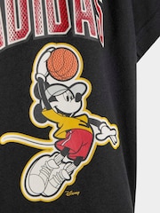 adidas Black Disney Mickey Mouse T-Shirt and Short Infant Set - Image 5 of 7