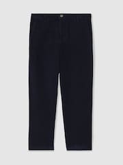 Reiss Navy Banburgh Slim-Fit Corduroy Trousers - Image 2 of 5