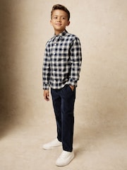 Reiss Navy Banburgh Slim-Fit Corduroy Trousers - Image 3 of 5