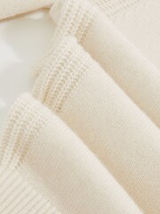 Reiss Off White Gosforth Wool-Cashmere Roll-Neck Jumper - Image 6 of 6
