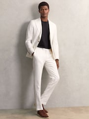 Reiss Black Count Airwater-Cotton Crew-Neck T-Shirt - Image 6 of 7