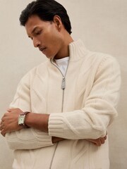 Reiss Ivory White Baker Cardigan - Image 1 of 6