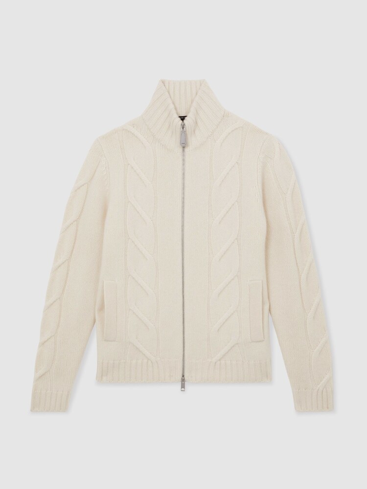 Reiss Ivory White Baker Cardigan - Image 2 of 6