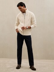 Reiss Ivory White Baker Cardigan - Image 3 of 6