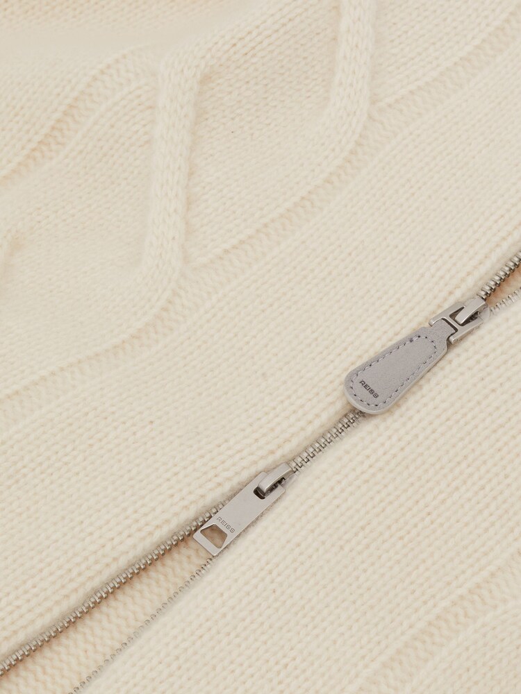 Reiss Ivory White Baker Cardigan - Image 6 of 6