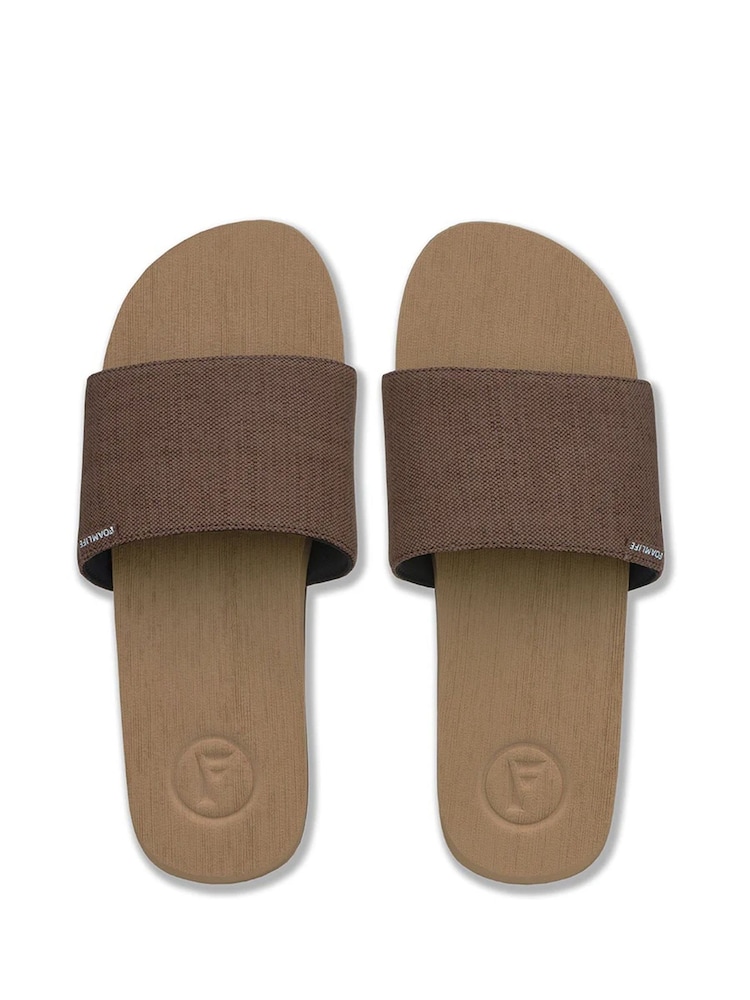 Foamlife Brown Mens Sully Slide Sliders - Image 1 of 1