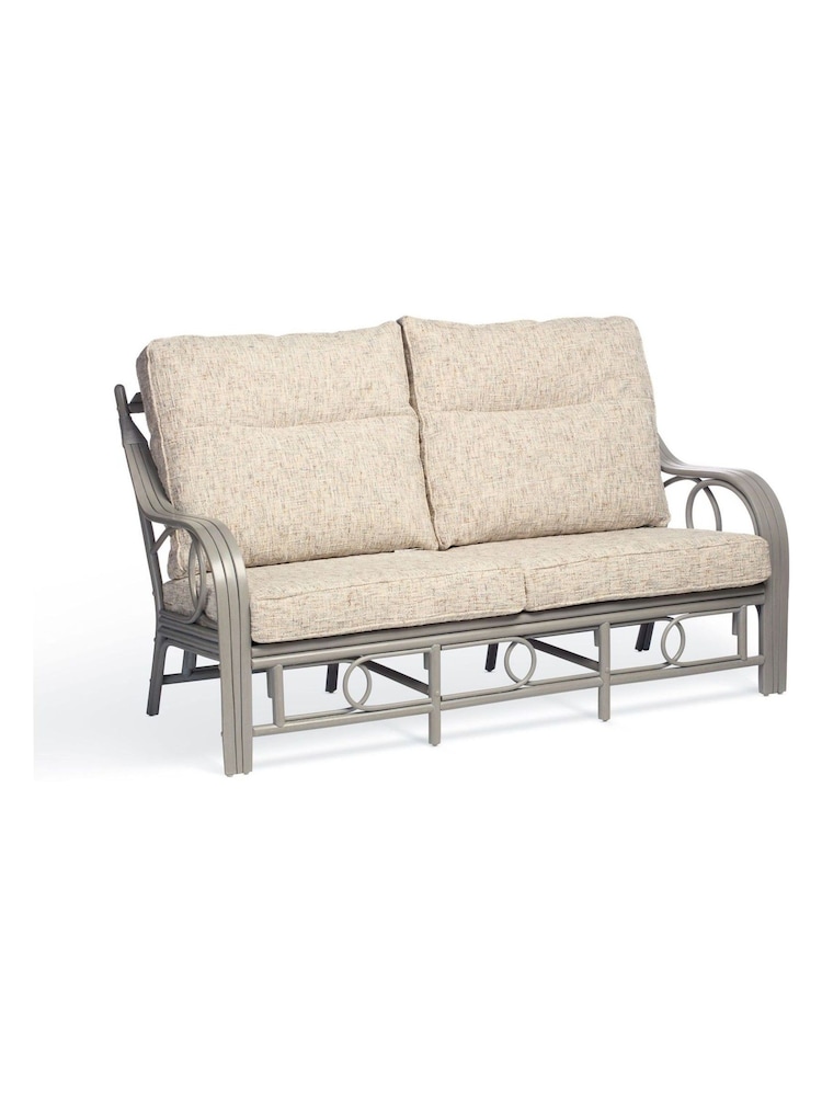 Desser Grey Wash Fabric Madrid 3 Seater Sofa - Image 2 of 2