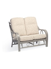 Desser Grey Wash Madrid Grey 2 Seater Fabric Sofa - Image 2 of 2