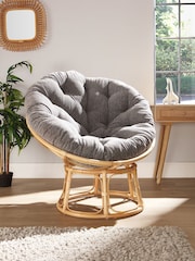 Desser Natural Fabric Papasan Chair - Image 1 of 2