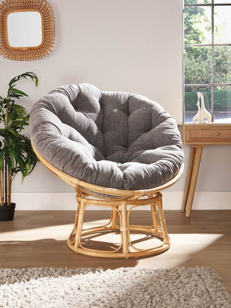 Desser Natural Fabric Papasan Chair - Image 1 of 2