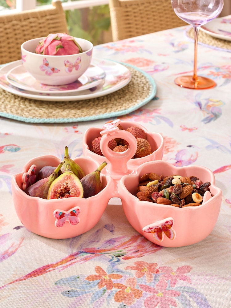 Artist Floral Butterfly Nibble Bowl - Image 1 of 5