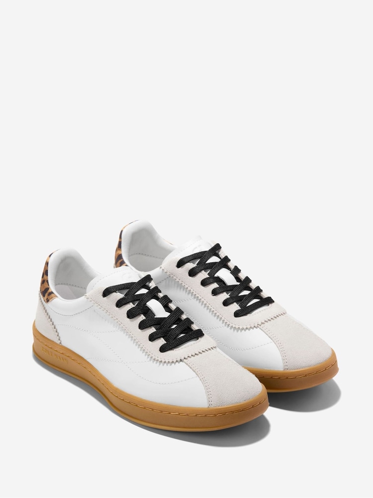 Cole Haan Womens Animal Print Grand Crosscourt Brynn Trainers - Image 2 of 6