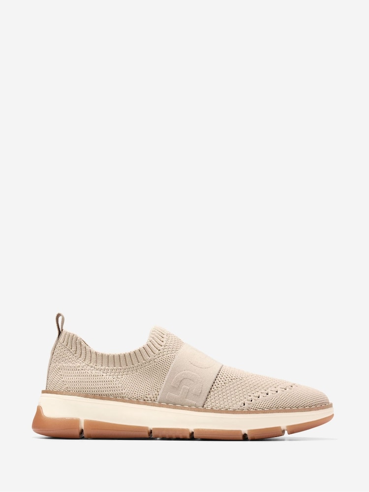 Cole Haan Womens Natural Zero Grand Rella Stitchlite Slip-On Trainers - Image 1 of 6