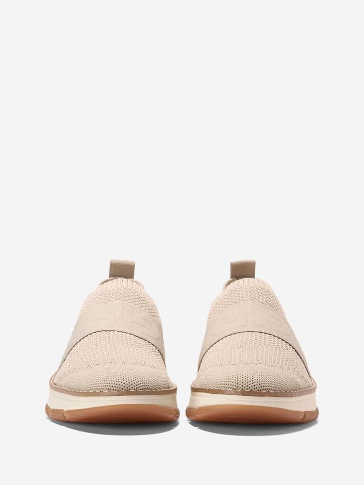 Cole Haan Womens Natural Zero Grand Rella Stitchlite Slip-On Trainers - Image 2 of 6 Cole Haan Womens Natural Zero Grand Rella Stitchlite Slip-On Trainers - Image 2 of 6