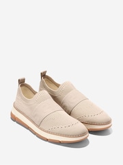 Cole Haan Womens Natural Zero Grand Rella Stitchlite Slip-On Trainers - Image 5 of 6