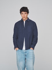 The Set 2 Pack Cotton Shackets Navy/Khaki - Image 1 of 6