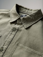 The Set 2 Pack Cotton Shackets Navy/Khaki - Image 6 of 6