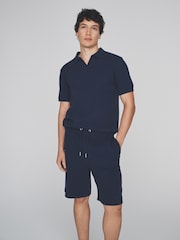 The Set 2 Pack Cotton Relaxed Fit Trophy Neck Navy - Image 2 of 6