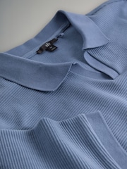 The Set 2 Pack Cotton Relaxed Fit Trophy Neck Navy - Image 6 of 6