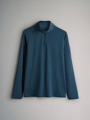 The Set 2 Pack Activewear Zip Neck Tops Grey/Navy - Image 3 of 5
